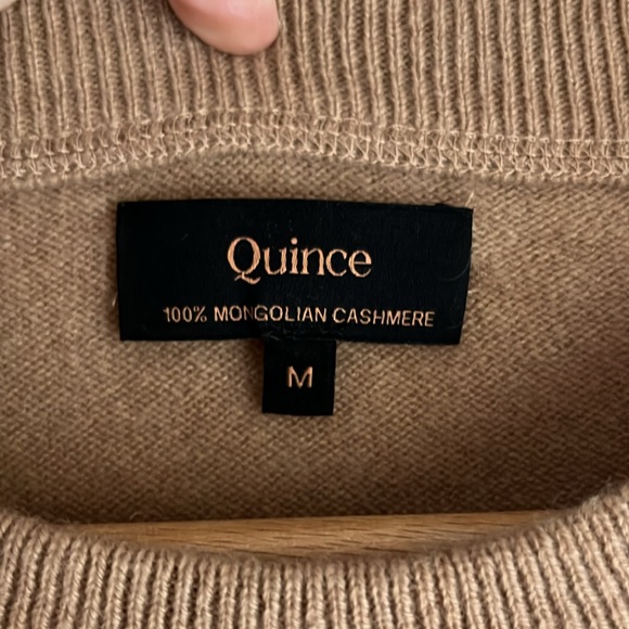 Quince Mongolian Shrunken Cashmere Sweatshirt - Picture 3 of 3